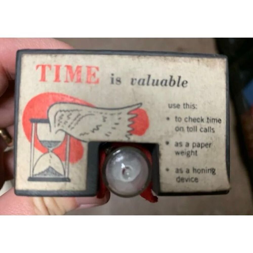 Time Is Valuable Sand Timer Paper Weight